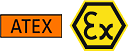 ATEX 和 Ex logo ATEX 和 Ex logo
